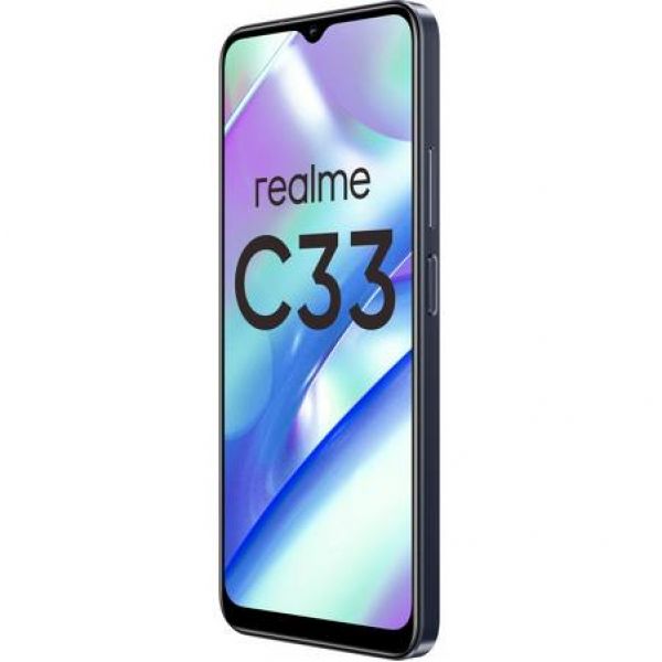 Смартфон realme C33 4/128 ГБ RU, Dual nano SIM, черный