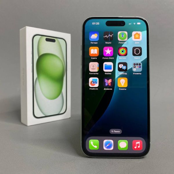 Смартфон Apple iPhone 15 256 ГБ, Dual: nano SIM + eSIM, зелeный