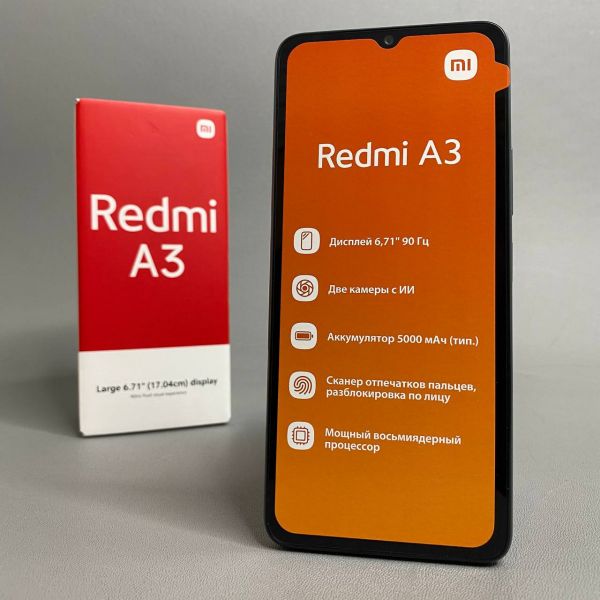 Смартфон Xiaomi Redmi A3 4/128 ГБ RU, Dual nano SIM, Forest green