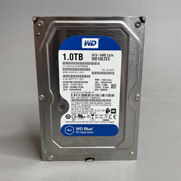 Жесткий диск 1Tb WD10EZEX SATA-III (7200rpm) 64mb