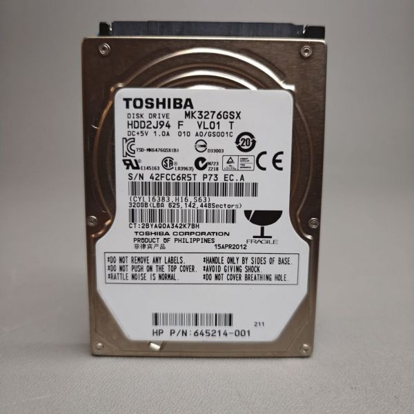 Жесткий диск Toshiba MK3276GSX 320Gb 5400 SATAII 2,5