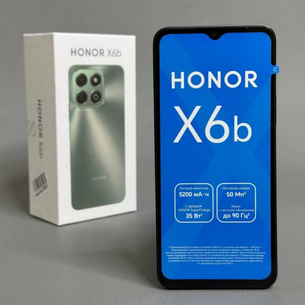 Смартфон Honor X6b, 4/128GB, RU, 2 nano-SIM, Midnight Black