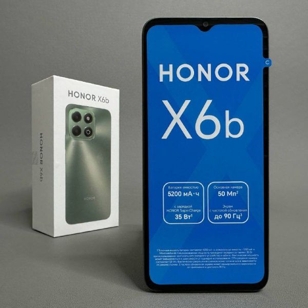 Смартфон Honor X6b, 4/128GB, RU, 2 nano-SIM, Лесной зеленый