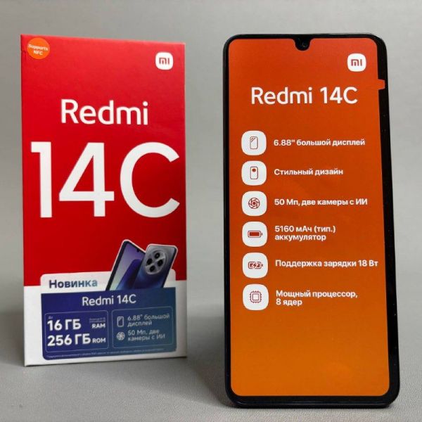 Смартфон Xiaomi Redmi 14C 8/256 ГБ RU, Dual Nano SIM, синий