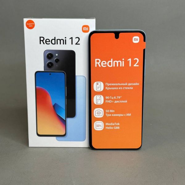 Смартфон Xiaomi Redmi 12 4/128 ГБ RU, Dual nano SIM, sky blue