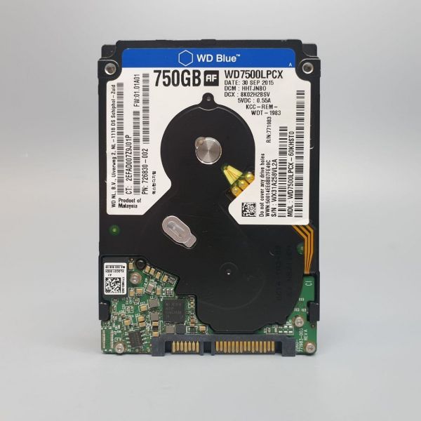 Жесткий диск Western Digital WD Blue 750 ГБ WD7500LPCX