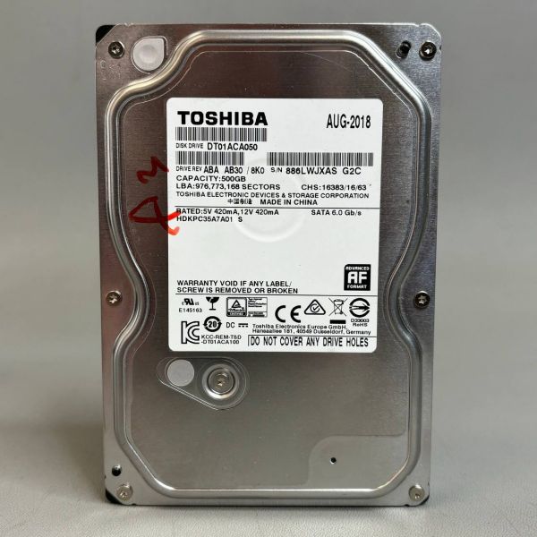 Жесткий диск Toshiba 500 ГБ DT01ACA050