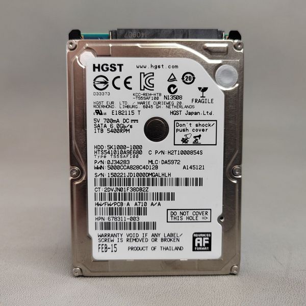 Жесткий диск HGST 1 ТБ HTS541010A9E680
