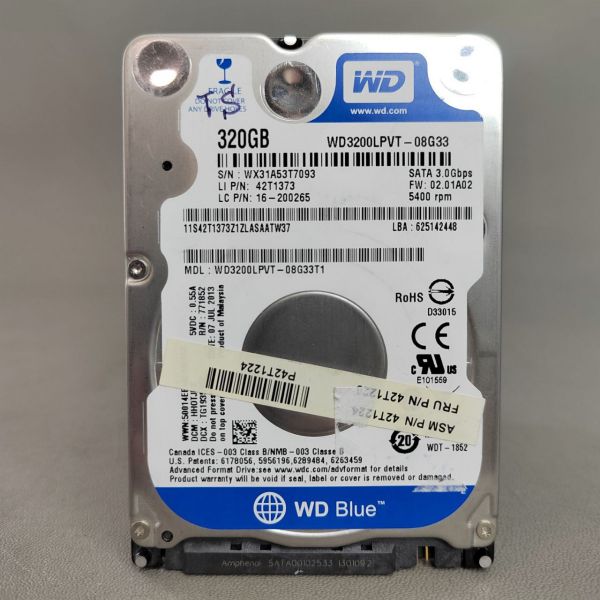 Жесткий диск Western Digital WD3200LPVT 320Gb 5400 SATAII 2,5