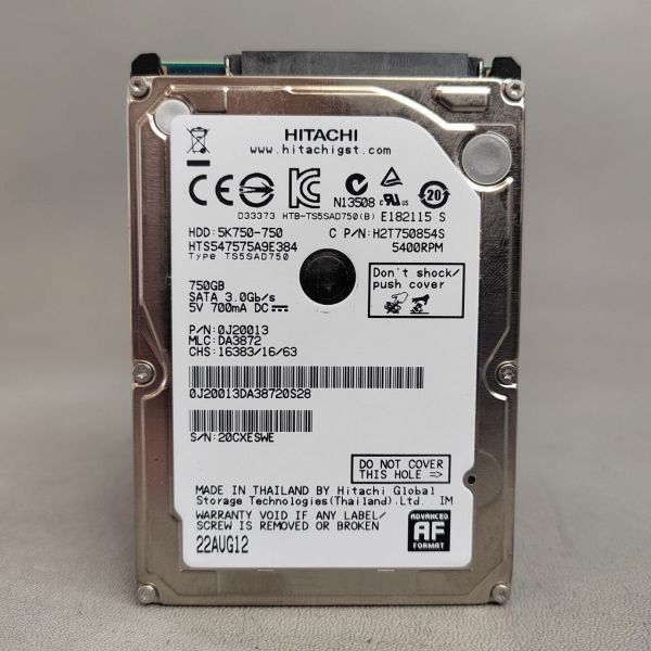 Жесткий диск HGST 750 ГБ HTS547575A9E384