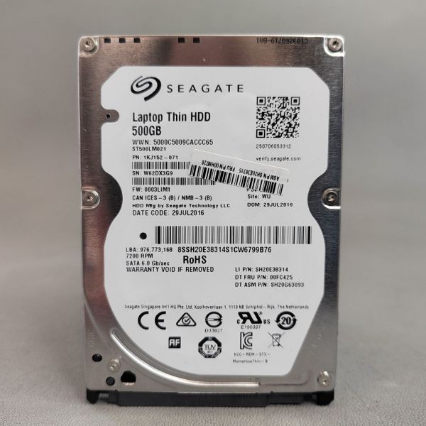 Жесткий диск Seagate 500 ГБ ST500LM021