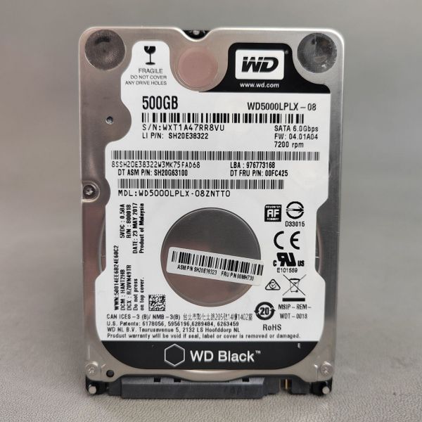 Жесткий диск Western Digital WD Black 500 ГБ WD5000LPLX