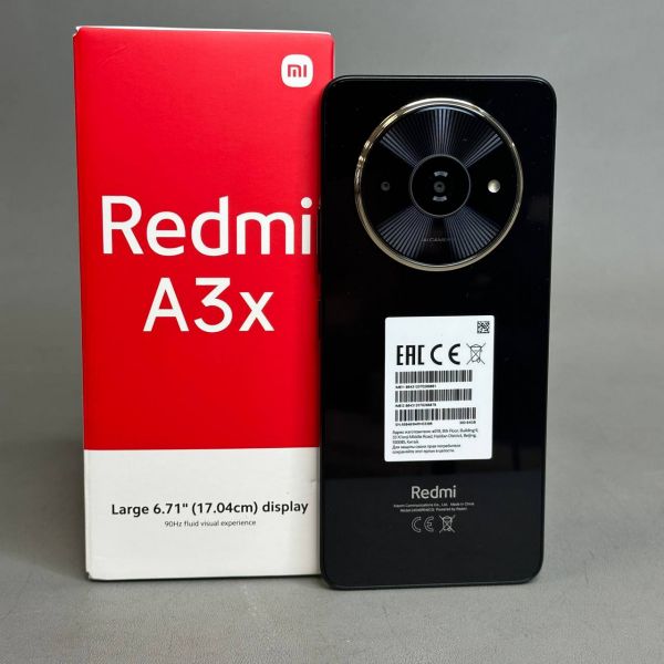 Смартфон Xiaomi Redmi A3x 3/64 ГБ RU, Dual nano SIM, midnight black